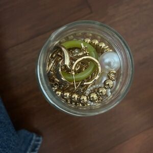 Gold Mystery Jewelry Jar